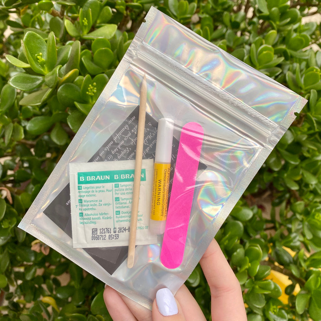 Nail Prep Kit with Nail Glue